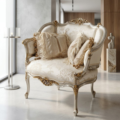 Einsitzer Italien Sessel Couch Polster Design Textil Sitzer Polster Sitz Couchen
