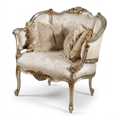 Einsitzer Italien Sessel Couch Polster Design Textil Sitzer Polster Sitz Couchen