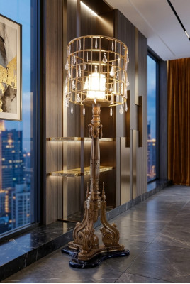 Luxus Steh Leuchte Stehleuchte Lampe Lampen Italienische Einrichtung Möbel Neu