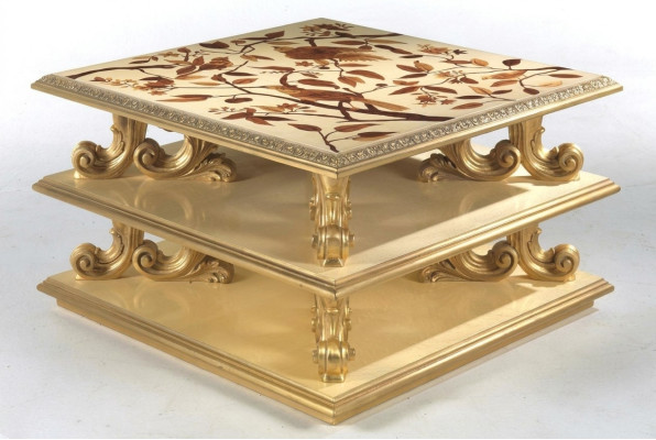 Couchtisch Tisch Beistelltisch Wohnzimmertisch Holz Royal Beistell Barock Neu	