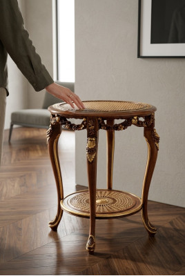 Holztisch Cocktailtisch Beistelltisch Tisch Couchtisch Tische Barock Neu