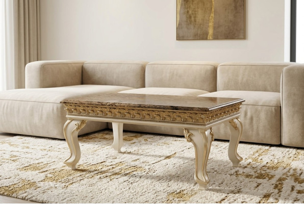 Luxus Couchtisch Beistelltisch Holz Möbel Klassische Tische Barock Rokoko Tisch