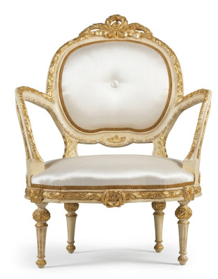 Esszimmer Stuhl Sessel Polster Möbel Klassische Italien Einrichtung Thron Neu