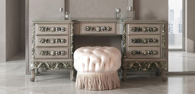 Konsolentisch Konsolentische Möbel Konsolen Kommode Sideboard Holz Farbe Silber