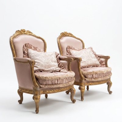 Sessel Lehnstuhl Lese Stuhl Ohrensessel Luxus Sofa Polster Italienische Möbel