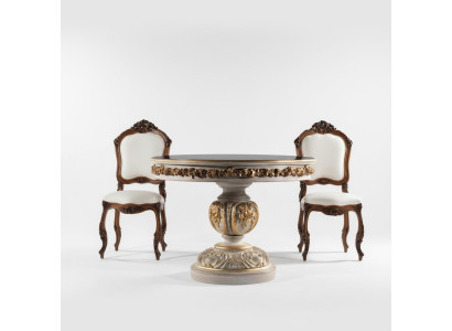 Esstisch Tische Runde Möbel Esstisch Luxus Rund Tisch Massiv Holz Italien Barock