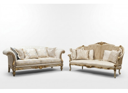 Textil Sofa Couch Polster Sofas 3 Sitzer Couchen Sofas Art déco Dreisitzer Neu
