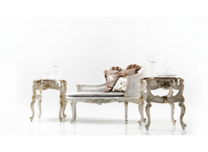 Beistelltisch Tisch Couchtisch Wohnzimmertisch Holz Royal Beistell Barock Tische