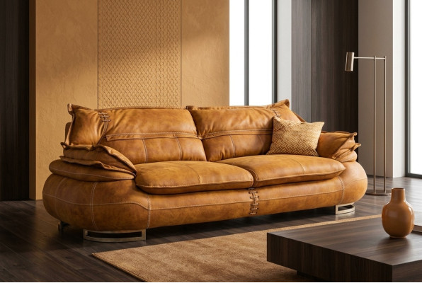 Dreisitzer Luxus 3 Sitzer Couch Polster Klassisch Sitz Sofas Wohnzimmer Möbel