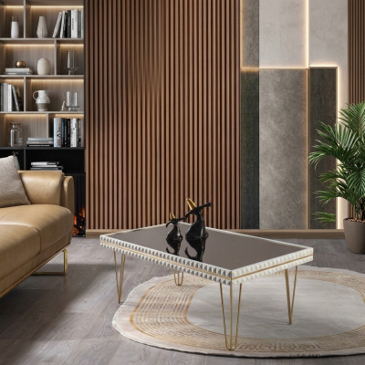 Couch Tisch Kaffee Tische Wohnzimmer Massiv Beistell Luxus Couchtisch