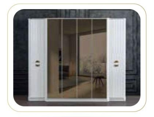 Kleiderschrank Spiegel Holzmöbel Schränke Italien für Schlafzimmer