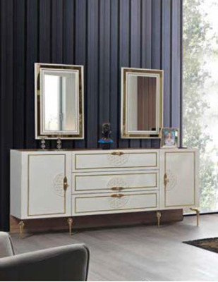 Konsolentisch Spiegel Sideboard xxl Konsole Kommode Sideboards 3tlg