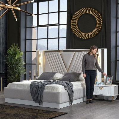 Nachttisch Design Konsole Beistell Schlaf Zimmer Holz Luxus Konsolen