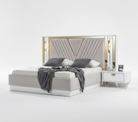 Nachttisch Design Konsole Beistell Schlaf Zimmer Holz Luxus Konsolen