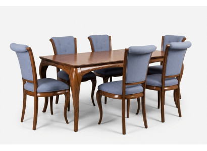 Möbel Einrichtung Gruppe Tisch + 6 Stuhl Set 7tlg. Esstisch Garnitur Esszimmer
