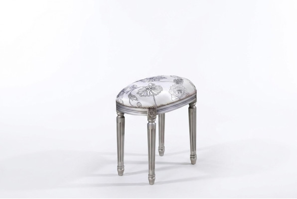 Polster Bank Fußhocker Ottomane Sitzhocker Sitzpouf Wohnzimmer Designer Hocker