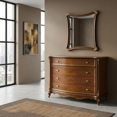 Holz Klassisch Design Kommoden Kommode Schrank Hochschrank Anrichte Schubladen
