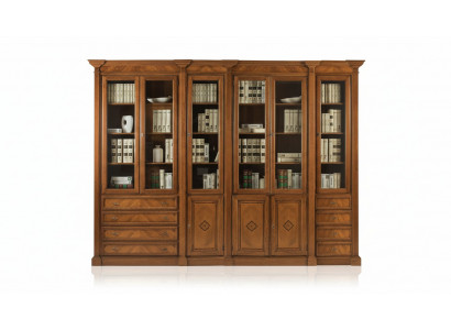 Bücher Regal braun Vitrinen Schrank Bücherschrank Vitrine Bücherregal Regale Neu