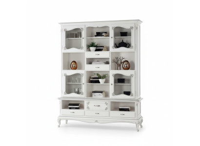 Wohnzimmer Vitrine Schrank Bücher Regal Anrichte Klassische Möbel Regale Holz