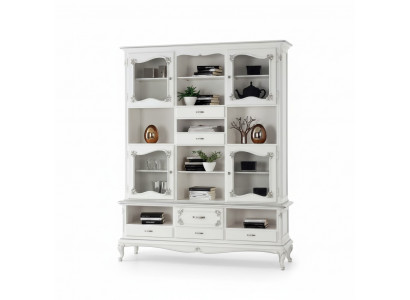 Wohnzimmer Vitrine Schrank Bücher Regal Anrichte Klassische Möbel Regale Holz