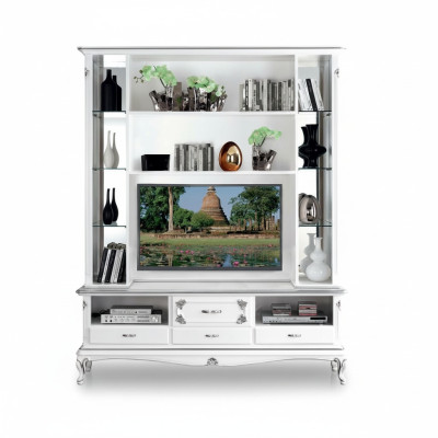 Wohnzimmer Wandregal TV Schrank Wandschränke Regal Holz Wohnzimmer Möbel Neu