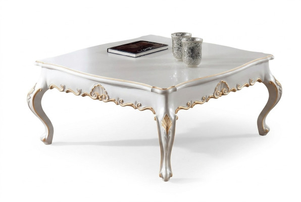 Couchtisch Beistelltisch Wohnzimmer Holz Tische Beistell Italien Stil Tisch Weiß