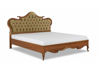 Chesterfield Bett Polster Design Luxus Doppel Hotel Betten Italienische Holz Neu