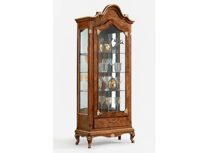 Schränke Holz Vitrinen Glas Schrank Echtholz Vitrine Wohnzimmer Möbel Anrichte