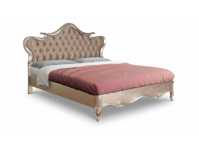 Chesterfield Bett Polster Design Luxus Doppel Hotel Betten Italienische Holz Neu