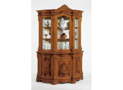 Vitrine Italienische Luxus Möbel Vitrinen Anrichte Schrank Glas Design Schränke