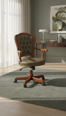 Bürostuhl Drehstuhl Chesterfield Chefsessel Italienische Möbel Sessel Lehnstuhl