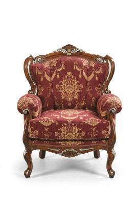 Möbel Stühle Art déco Design Sessel Textil Wohnzimmer Lounge Luxus Design Neu