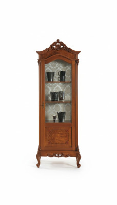 Holz Vitrinen Glas Schrank Echtholz Vitrine Wohnzimmer Möbel Anrichte