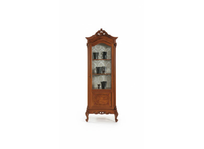 Holz Vitrinen Glas Schrank Echtholz Vitrine Wohnzimmer Möbel Anrichte