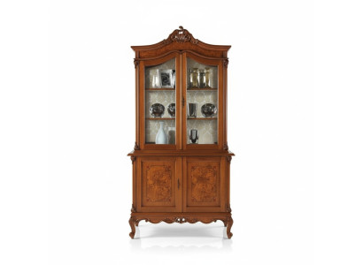 Vitrine Italienische Luxus Möbel Vitrinen Anrichte Schrank Glas Design Schränke
