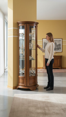 Sammler Schrank Vitrine Schränke Vitrine Luxus Vitrinen Möbel Glasschrank Glas