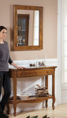 Italienische Möbel 2tlg Set Möbel Stil StileElisa Sideboard Spiegel Holz Konsole