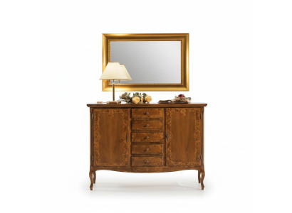 Luxus Kommode Spiegel Gruppe Holz Konsole Sideboard Schubladen Kommoden Konsolen
