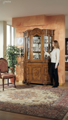 Möbel Glasschrank Vitrine Holz Vitrinen Glas Schrank Schränke Regale