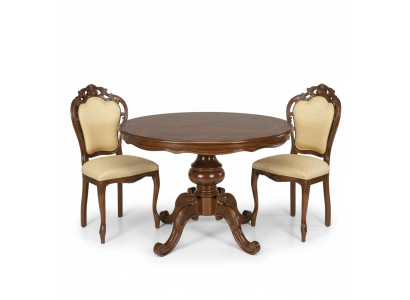 Runder Esstisch Essgruppe Esszimmer Set Garnitur Tisch mit Stühlen 3tlg. Set