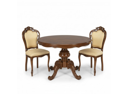 Runder Esstisch Essgruppe Esszimmer Set Garnitur Tisch mit Stühlen 3tlg. Set
