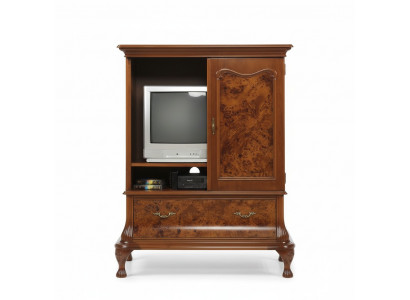 tv Schrank Wand Fernsehschrank versteckter Fernseher mit Türen rtv Anrichte Holz