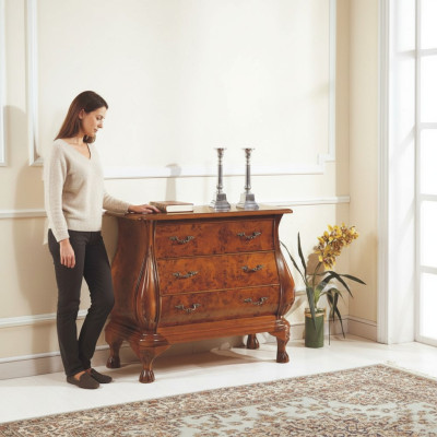 Klassische Kommode Schrank Holz Schränke Möbel Konsolen Italienische Möbel Braun