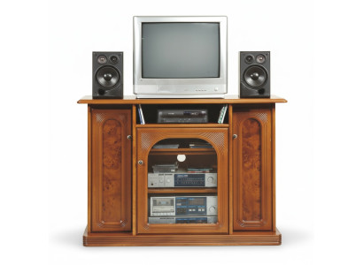 Brauner TV-Schrank Luxus Sideboard Kommode Wohnzimmermöbel Schränke Regale Holz