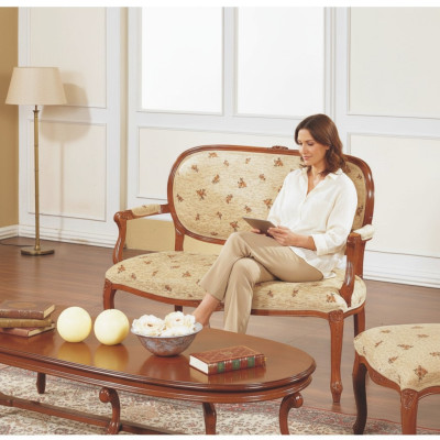 Design Zweisitzer Sofa Luxus Sofas Sofa 2er Couch Textil Italienische Möbel Neu