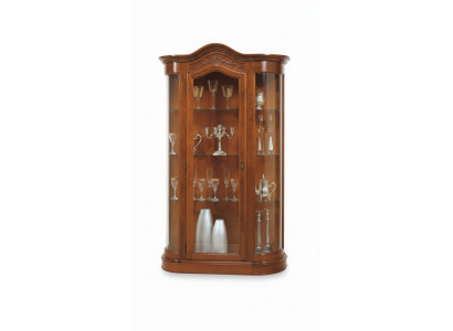 Anrichte Schrank Glasschrank Holz Schränke Italienische Möbel Vitrine Vitrinen