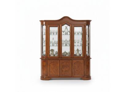 Anrichte Braun Vitrine Glasschrank Möbel Sideboard Schränke Vitrinen Schränke