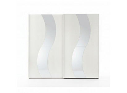 Kleiderschrank mit Schwebetüren Schlafzimmer Schrank Schränke Holz Design Modern