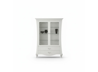 Luxus Schaufenster Vitrine Vitrinen Glas Schrank Stil Italy Modern Design Holz