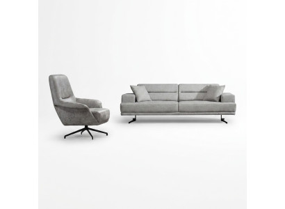 Sofagarnitur 3+1 Sitzer Garnitur Sofa Sessel Sofas Polster Couch Modern Design